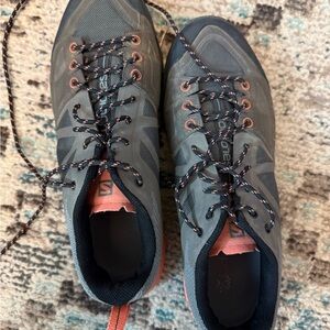 Salomon Black and Orange Trail Shoes